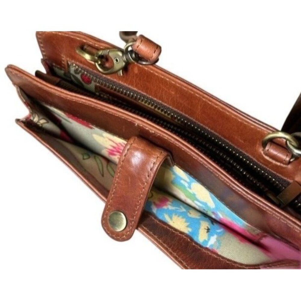 The Leather Store Eden Handmade Smartphone Crossbody Bag Shoulder Sling Purse - Picture 13 of 16